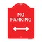 Signmission No Parking With Bidirectional Arrow Heavy-Gauge Aluminum Architectural Sign, 24" x 18", RW-1824-9819 A-DES-RW-1824-9819 - alternate 1